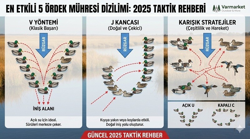 En Etkili 5 Ördek Mühresi Dizilimi: V Yöntemi, J Kancası ve Karışık Stratejiler (2025 Taktik Rehber)