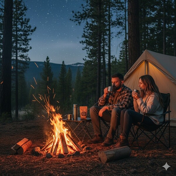 4’lü Katlanır Kamp Sandalyesi ve Masa Seti Rock Kül Gri / Su Yeşili Bardaklıklı 140 kg