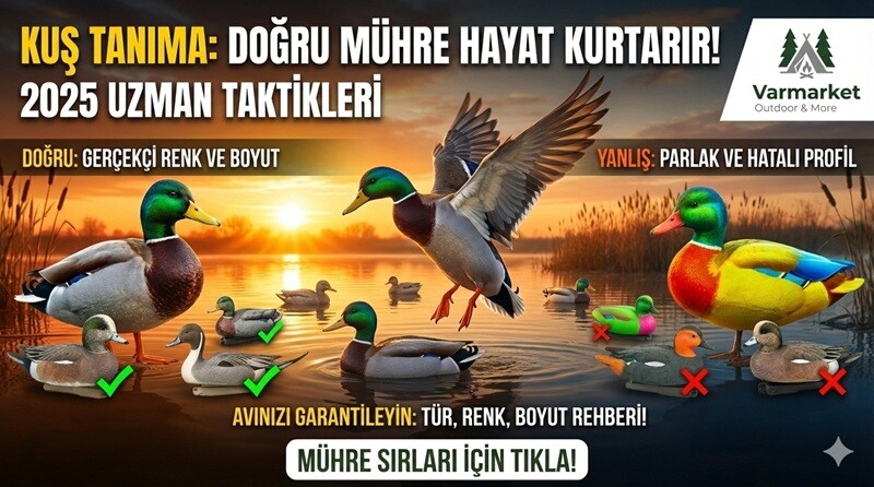 Kuş Tanıma: Avladığınız Kuş Türüne Göre Mühre Türü, Rengi ve Boyutu Nasıl Değişir? (2025 Uzman Taktikleri)